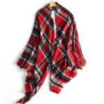 Women's Cashmere-like Plus-sized Double-sided Qicaigei Scarf Shawl - Image 4