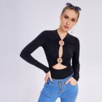 2023 New Sexy Metal Slim Design Sense Bottom Tops - Image 5