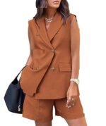 Business Temperament Double Breasted Suit - Image 7