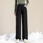 Fashion Simple Casual High Waist Plus Velvet Jeans - Image 3