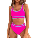 Bikini Tight-fitting Solid Color Swimsuit For Women - Image 3