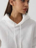 Women's Fashionable Casual Solid Color Long Sleeved Sweatshirt Set - Image 5