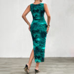 Elegant Slim Sleeveless Mesh Dress - Image 4