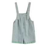 Fashion Striped Denim Straps Shorts - Image 5
