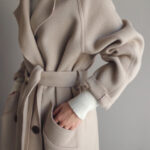 Korean Style Temperament Mid-length Over-the-knee Double-sided Cashmere Woolen Coat - Image 9