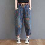 Women's Fashion Loose Slim Casual Jeans - Image 2