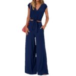 High Waist Slim-fit Wide-legged Pants Suit - Image 5