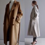 Korean Style Temperament Mid-length Over-the-knee Double-sided Cashmere Woolen Coat - Image 2