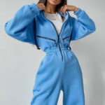 Sports And Casual Women's Hooded Jumpsuit - Image 6