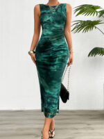 Elegant Slim Sleeveless Mesh Dress - Image 6