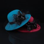 Net Yarn Flowers Woolen Basin Hat Female European And American French Hepburn Style - Image 2