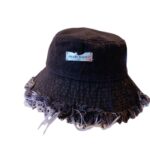 Jean Fisherman Hat Women's Spring And Summer Thin Washed Old Frayed Edge Bucket Hat Outdoor - Image 5