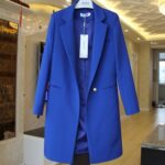 Mid-length Suit Spring Women's Long Sleeve Plus Size Nylon Slimming Versatile Straight Style - Image 9
