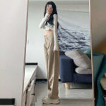 High Waist Wide Leg Jeans Ins Retro Loose Straight Mopping Pants - Image 3