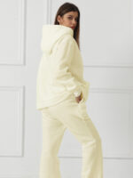 Women's Fashionable Casual Solid Color Long Sleeved Sweatshirt Set - Image 3