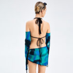 Hanging Neck Sleeve Sleeve -back Low Waist Bag Hip Skirt Suite - Image 8