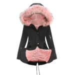 Parka Cotton-padded Coat Mid-length Hooded - Image 5