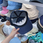 American Retro Denim Patch Ear Baseball Cap Waste Soil Style - Image 3