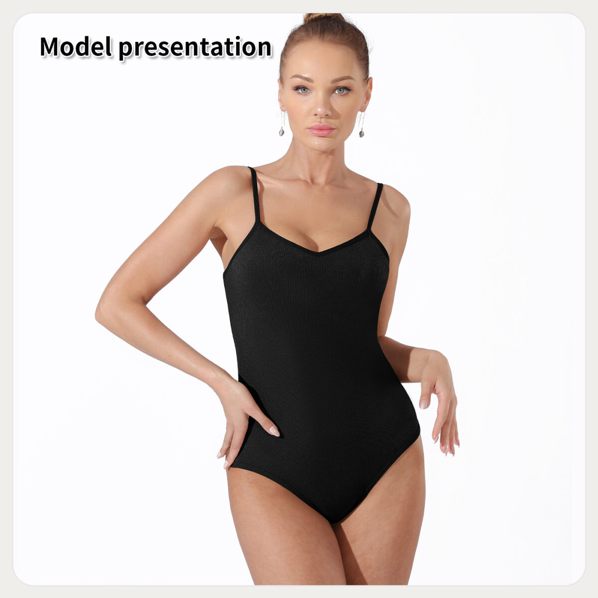 Women's Fashion Simple Solid Color Bodysuit - Image 3