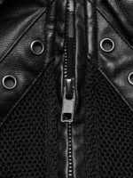 Women's Dark Sweet Cool Short Leather Coat - Image 5