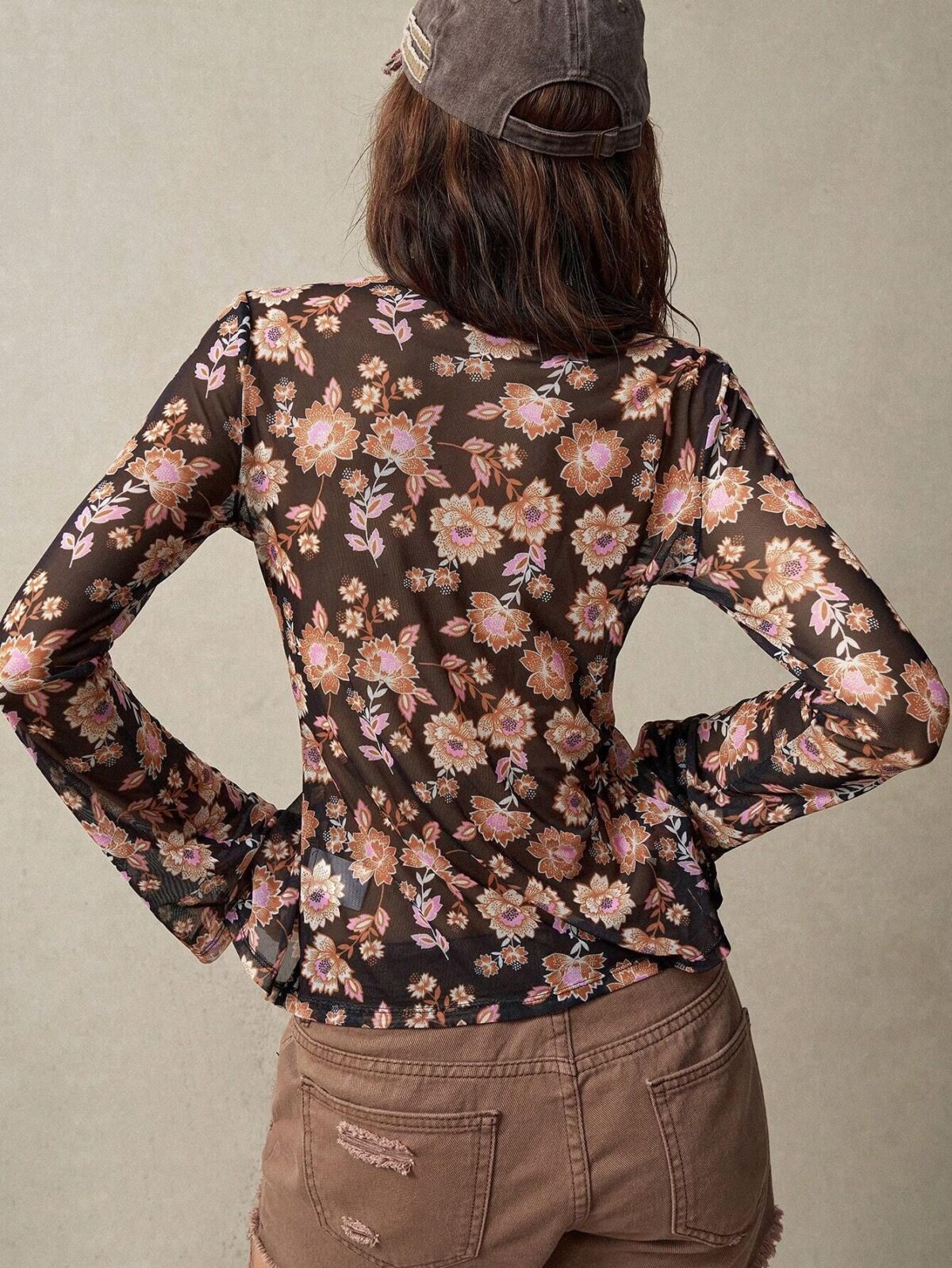 European And American Printed Shirt Women's Slim Fit Slimming Retro Temperament - Image 5