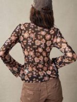 European And American Printed Shirt Women's Slim Fit Slimming Retro Temperament - Image 5