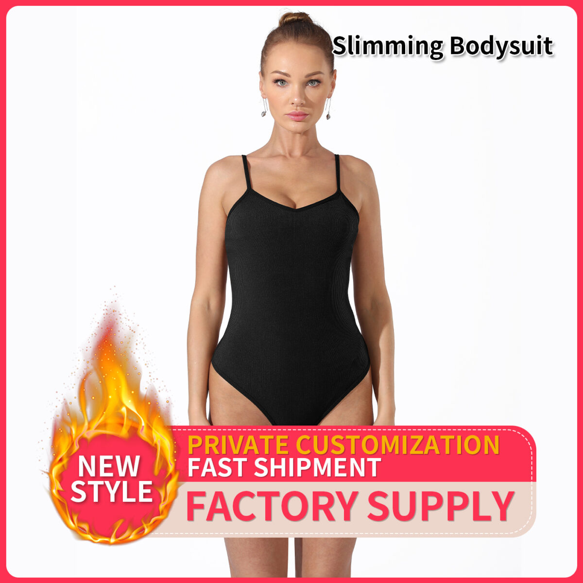 Women's Fashion Simple Solid Color Bodysuit - Image 2