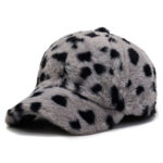 Fashion Leopard Fleece Baseball All-matching Peaked Cap - Image 7