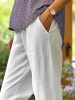 Women's Loose And Simple Solid Color Fashion Casual Pants Straight-leg Trousers - Image 2