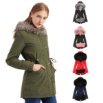 Parka Cotton-padded Coat Mid-length Hooded - Image 2