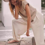 Women's Knitted Sleeveless Pocket Casual Rib Pullover Vest - Image 3