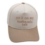 Put It On My Husbands Tab Trucker Embroidery Color Matching Baseball Cap - Image 8