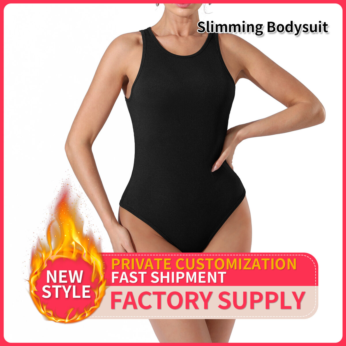 Women's Fashion Simple Solid Color Bodysuit - Image 9