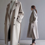 Korean Style Temperament Mid-length Over-the-knee Double-sided Cashmere Woolen Coat - Image 3