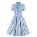 Striped button vintage dress - Image 8