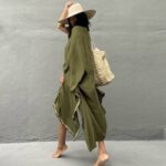 Rayon Embroidered Holiday Sun Protection Cardigan Beach Cover Up - Image 2