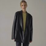 Women's Loose Mid-length Niche Suit Leather Coat - Image 2