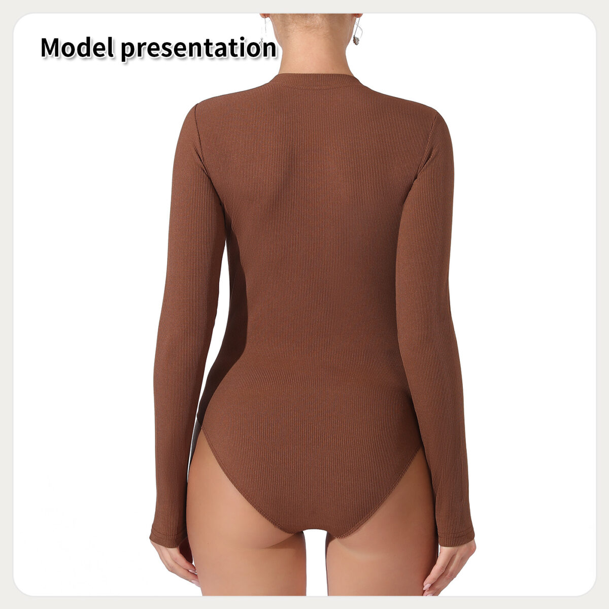 Women's Fashion Simple Solid Color Bodysuit - Image 10