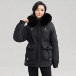 Horn Button Parka Women's Loose - Image 6