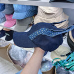 American Retro Denim Patch Ear Baseball Cap Waste Soil Style - Image 4