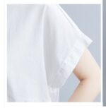 Literary Loose Plain Cotton And Linen Stand Collar Short Sleeves - Image 9