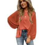 Women's Round Neck Chiffon Blouse - Image 5