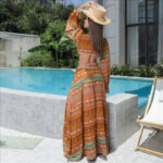 Women's Floral Large Hem Dress - Image 2