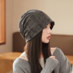 Korean Style Ripped Pile Heap Cap Children Autumn And Winter Fashion All-matching Make Face Look Smaller - Image 3