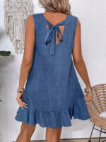 Summer Ruffle Dress Fashion Loose Sleeveless Straight Beach Dresses For Women - Image 8