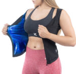 Women's Zipper Heat Trapping Sweat Vest Final Size - Image 3