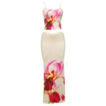 Fashion Personality Street Leisure Vacation Chest Slimming Sleeveless Slip Dress Set Women - Image 6