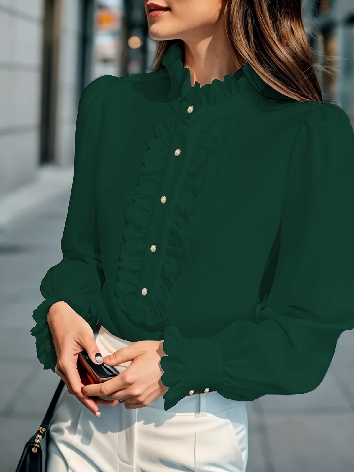 Elegant Ruffle Blouse - Image 5
