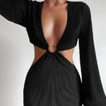 Autumn Fashion Pressed Pleated Waistless Women's Dresses - Image 5