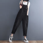 Women's Korean Version Of The New Spot Strap Spring Jeans - Image 4
